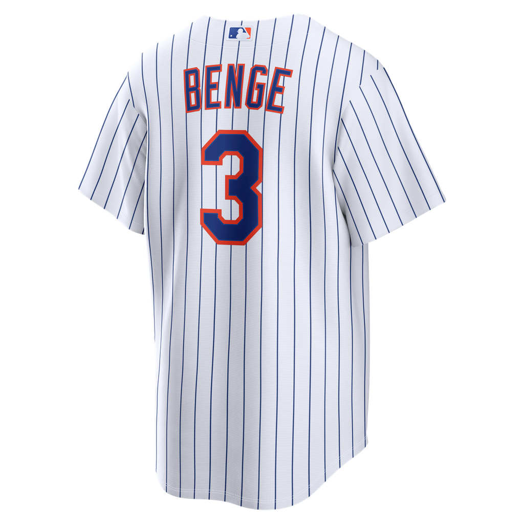 New York Mets Carson Benge Home Replica Jersey | White