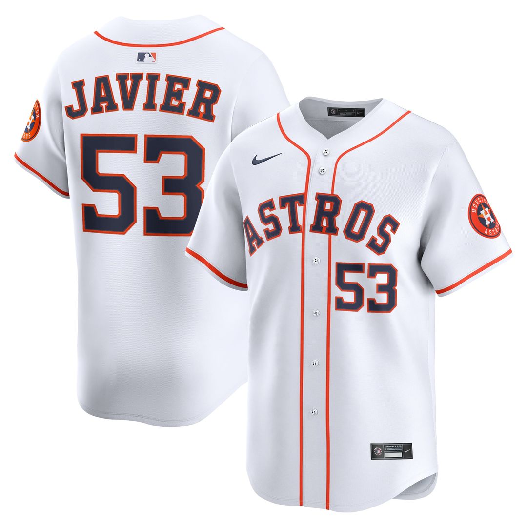 Houston Astros Cristian Javier Home Limited Jersey | White