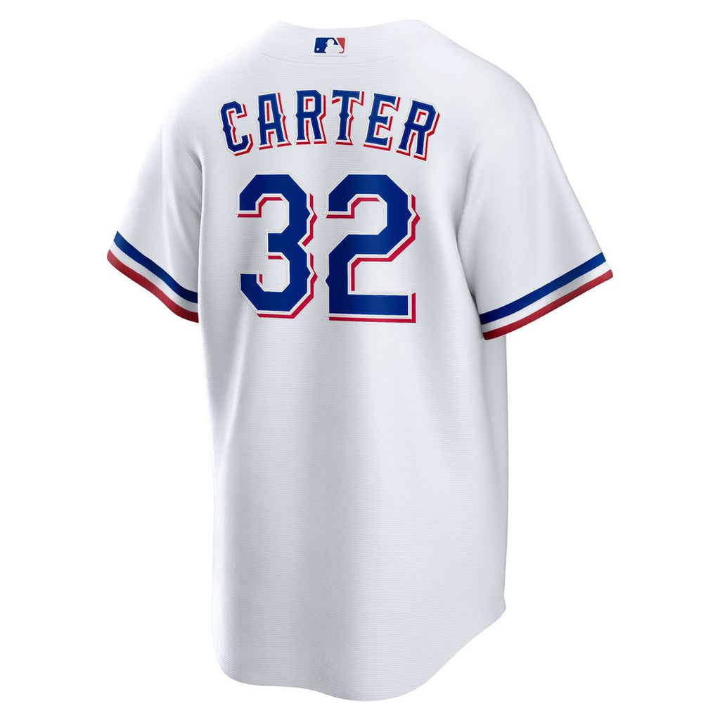 Texas Rangers Evan Carter Home Replica Jersey | White
