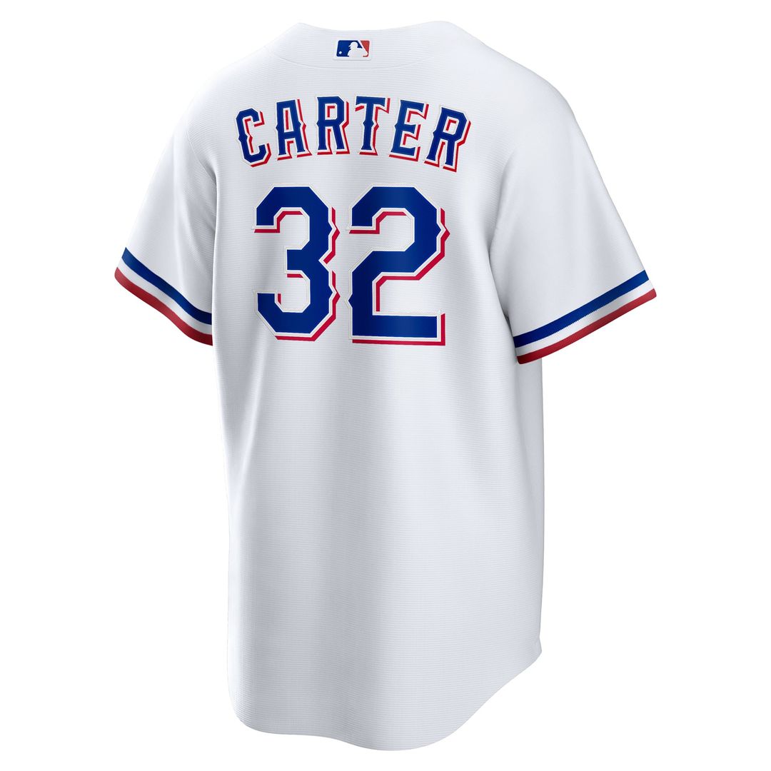 Texas Rangers Evan Carter Home Replica Jersey | White