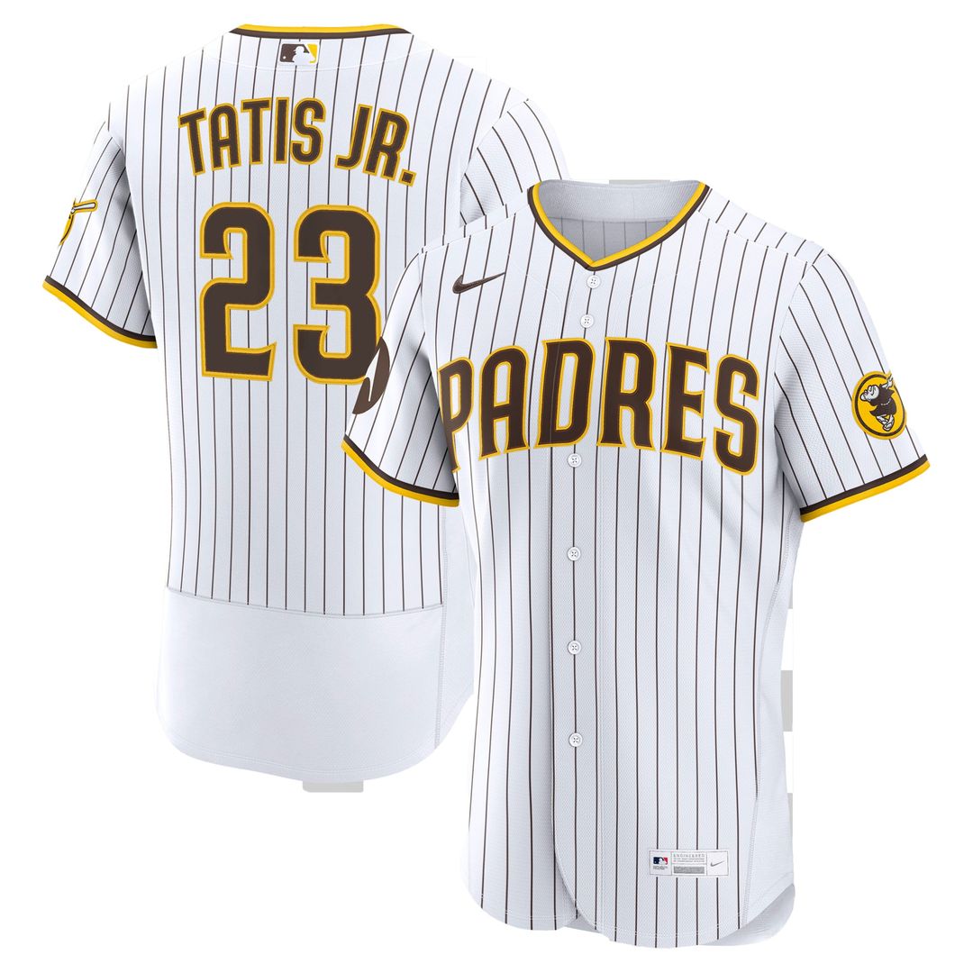 San Diego Padres Fernando Tatis Jr. Home Authentic Sponsor Patch Jersey | White