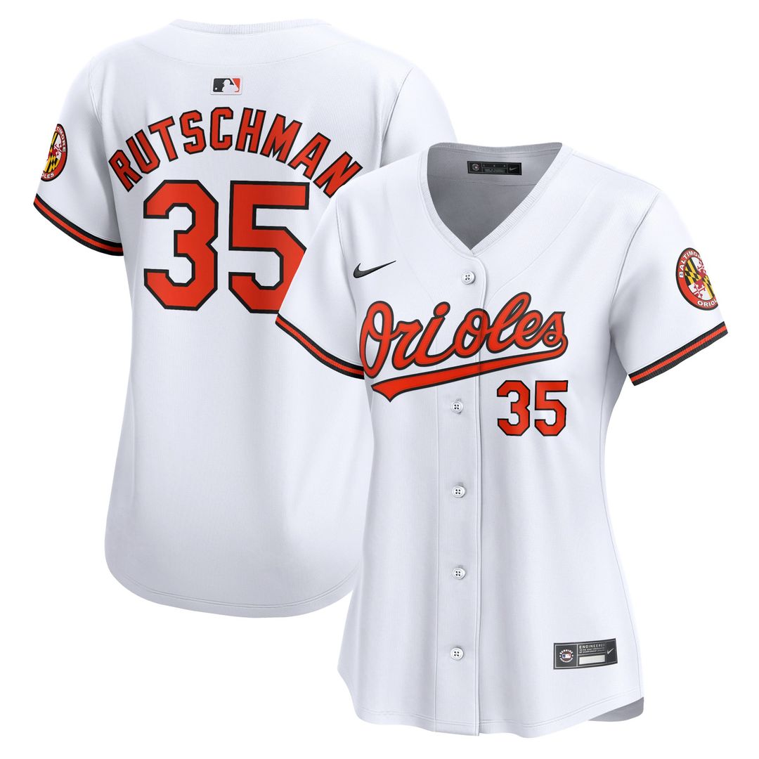Baltimore Orioles Adley Rutschman Women's Home Limited Jersey | White