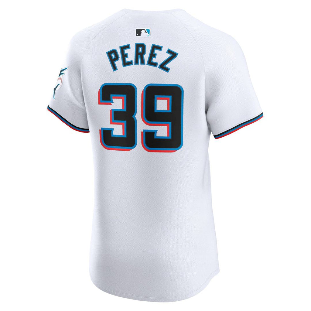 Miami Marlins Eury Perez Home Elite Jersey | White