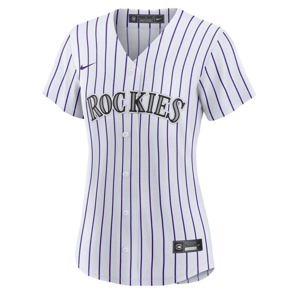 Colorado Rockies Ezequiel Tovar Women's Home Replica Jersey | White