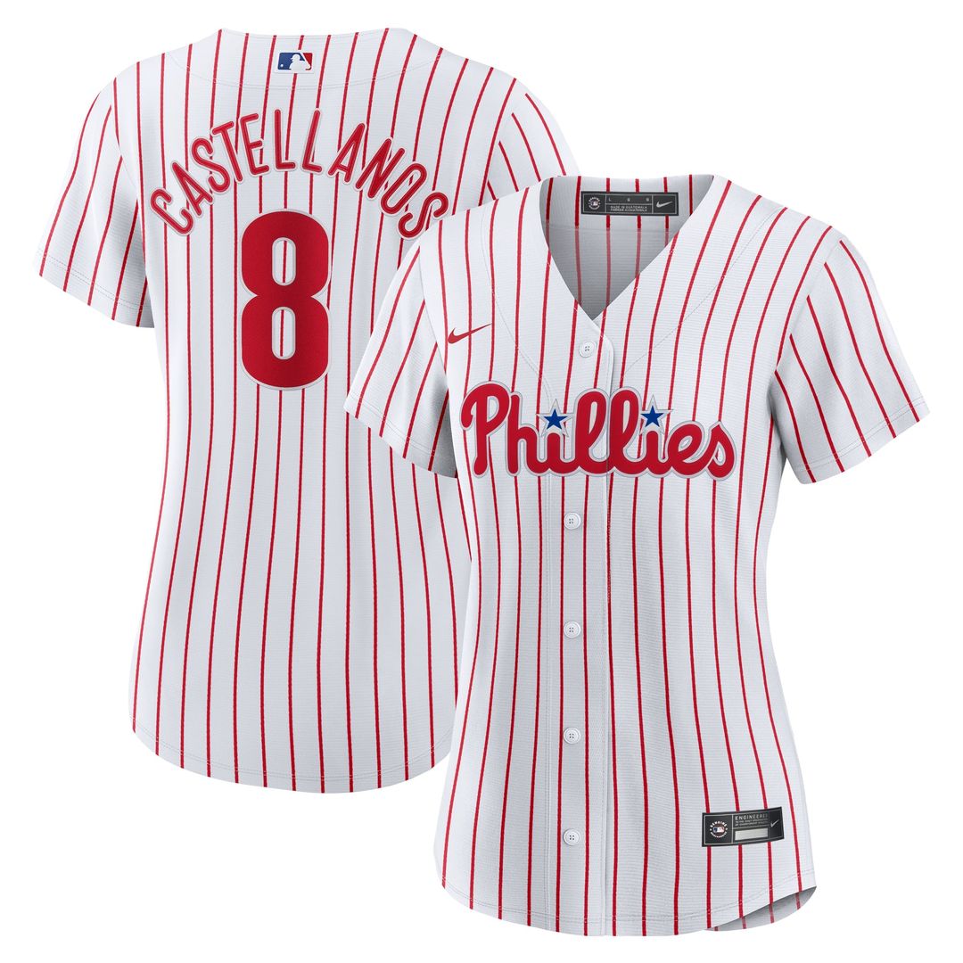 Philadelphia Phillies Nick Castellanos Women's Home Replica Jersey | White