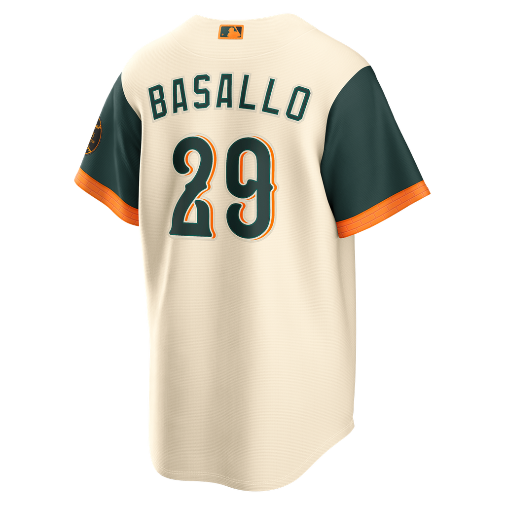 Baltimore Orioles Samuel Basallo 2026 City Connect Stadium Jersey | Cream