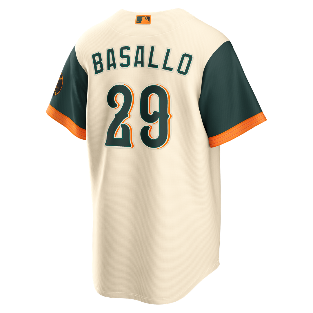 Baltimore Orioles Samuel Basallo 2026 City Connect Stadium Jersey | Cream