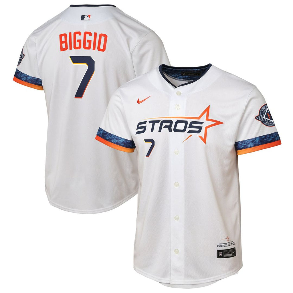Houston Astros Craig Biggio Youth 2025 City Connect Limited Jersey | White