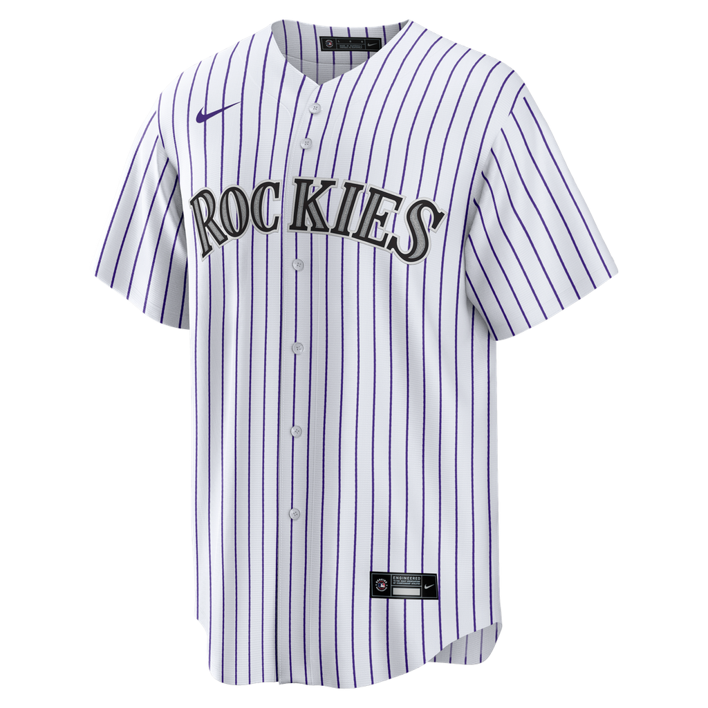 Colorado Rockies Todd Helton Home Retired Replica Jersey | White