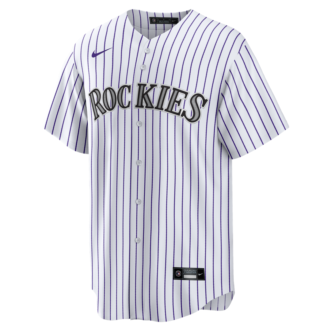 Colorado Rockies Todd Helton Home Retired Replica Jersey | White