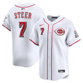 Cincinnati Reds Spencer Steer Home Limited Jersey | White