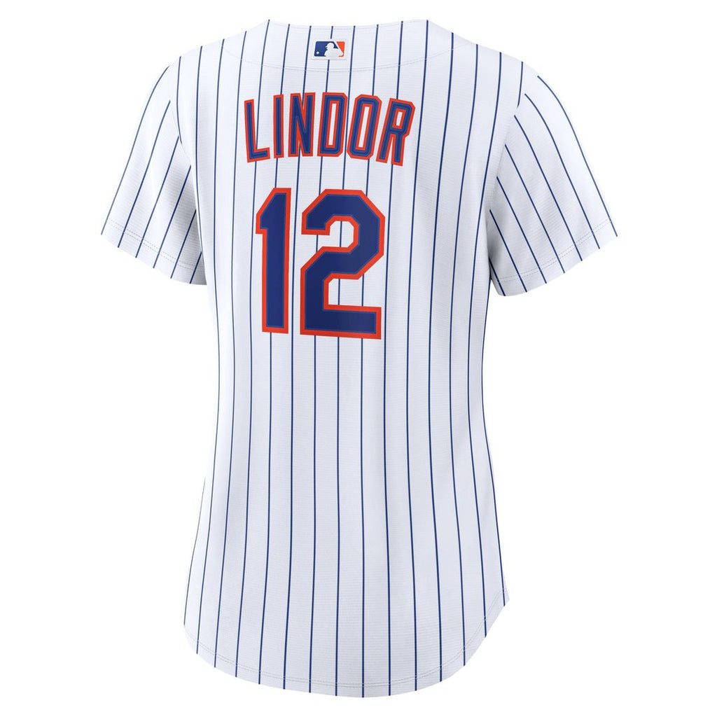 New York Mets Francisco Lindor Women's Home Replica Jersey | White