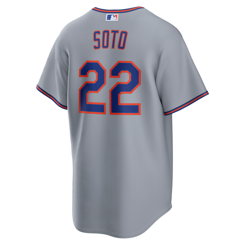 New York Mets Juan Soto Road Replica Jersey | Gray