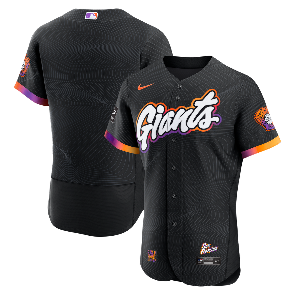 San Francisco Giants City Connect Authentic Sponsor Patch Jersey | Anthracite
