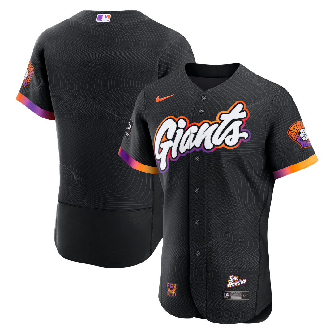 San Francisco Giants City Connect Authentic Sponsor Patch Jersey | Anthracite