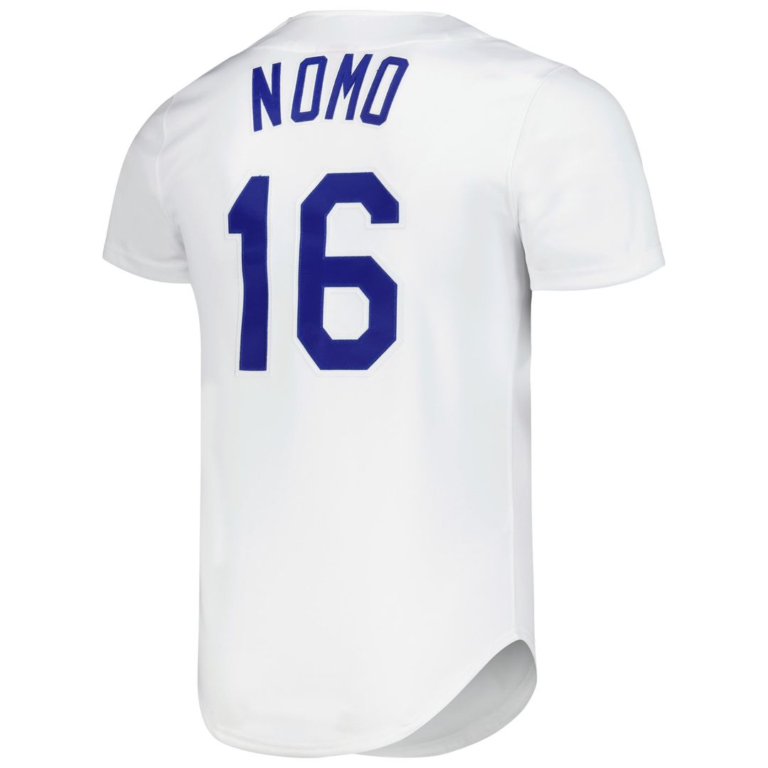 Los Angeles Dodgers Hideo Nomo Cooperstown Authentic Jersey | White