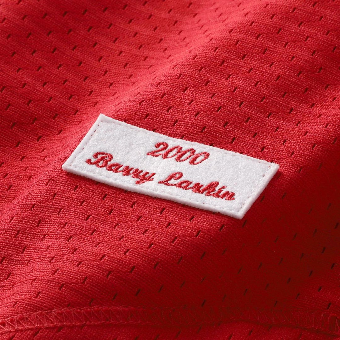 Cincinnati Reds Barry Larkin Cooperstown Mesh Batting Practice Button-Up Jersey | Black