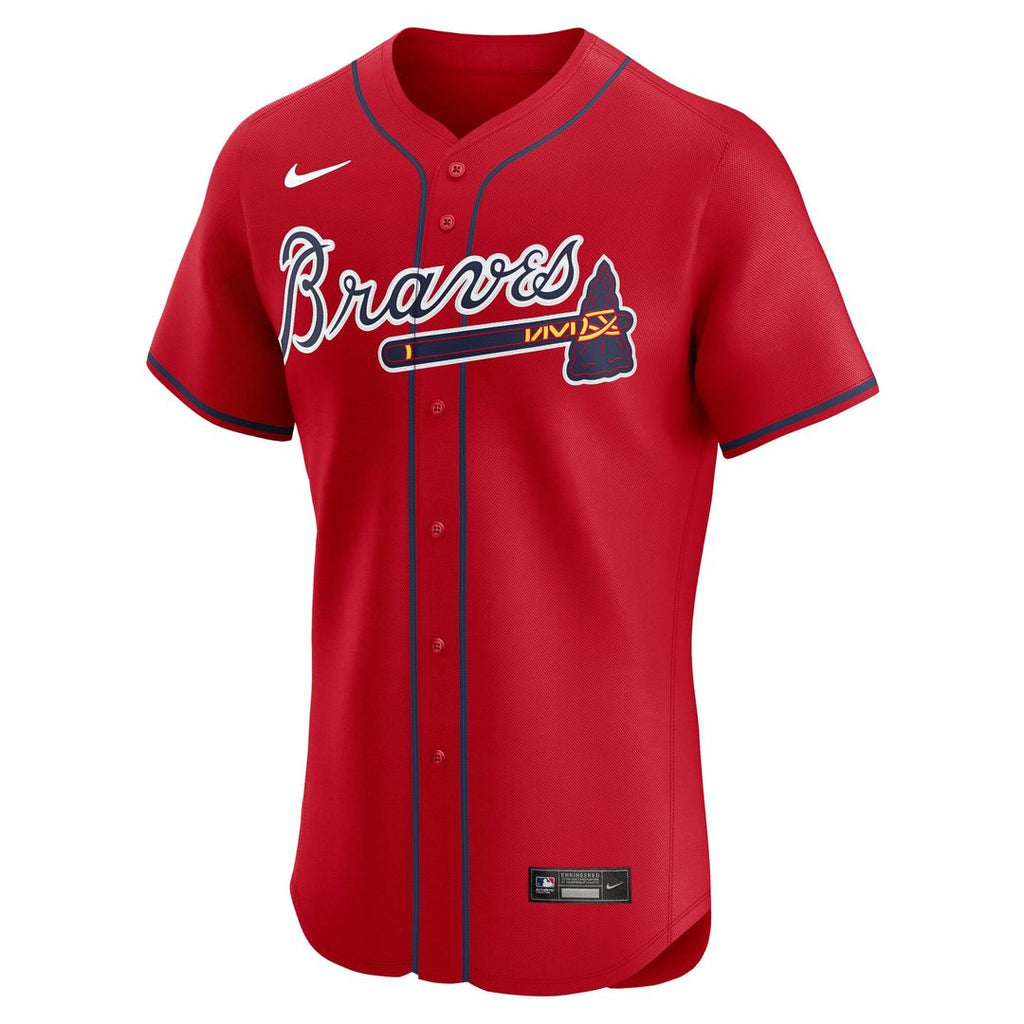 Atlanta Braves Ronald Acuña Jr. Alternate 2 Elite Jersey | Red