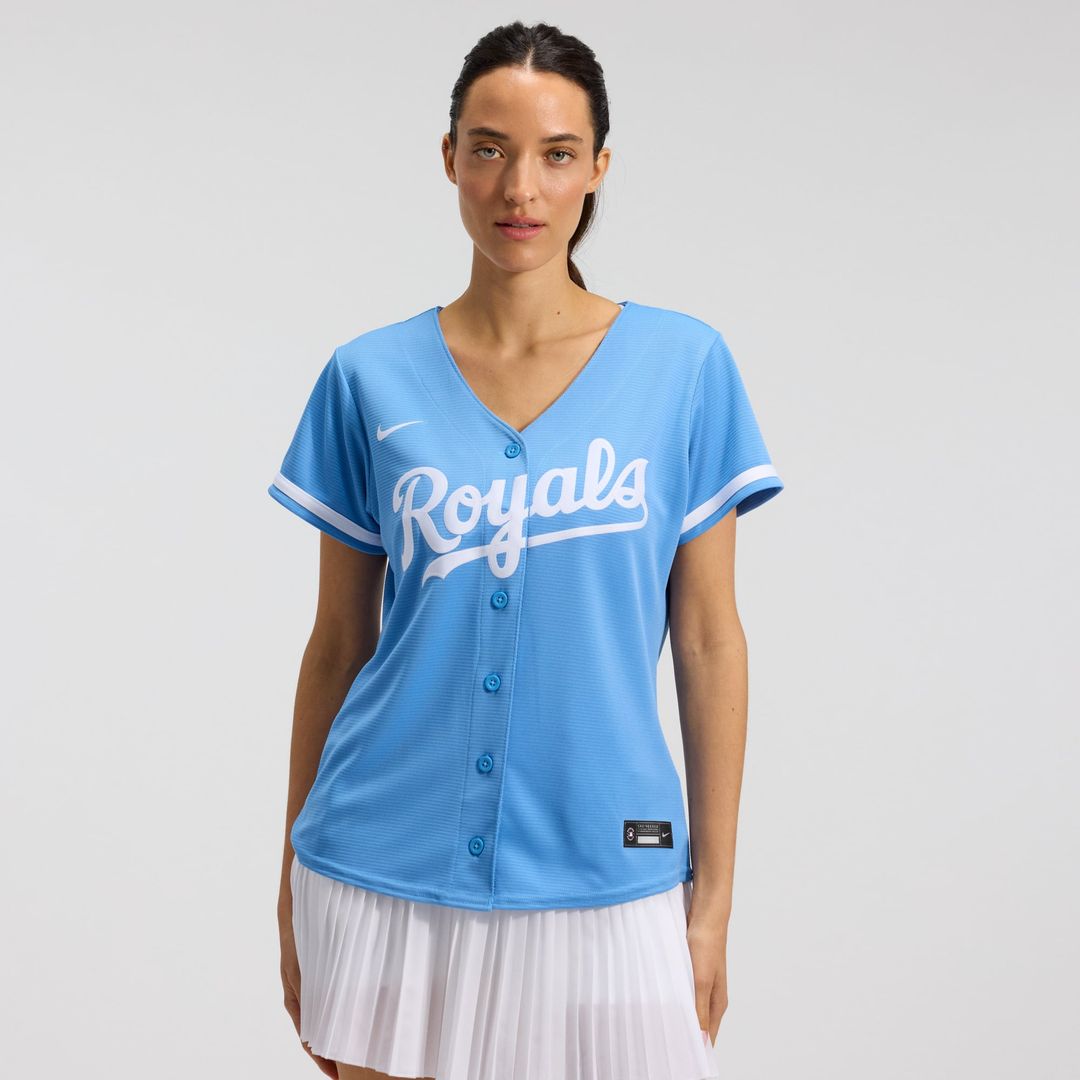 Kansas City Royals Women's Alternate Replica Team Logo Jersey | Light Blue