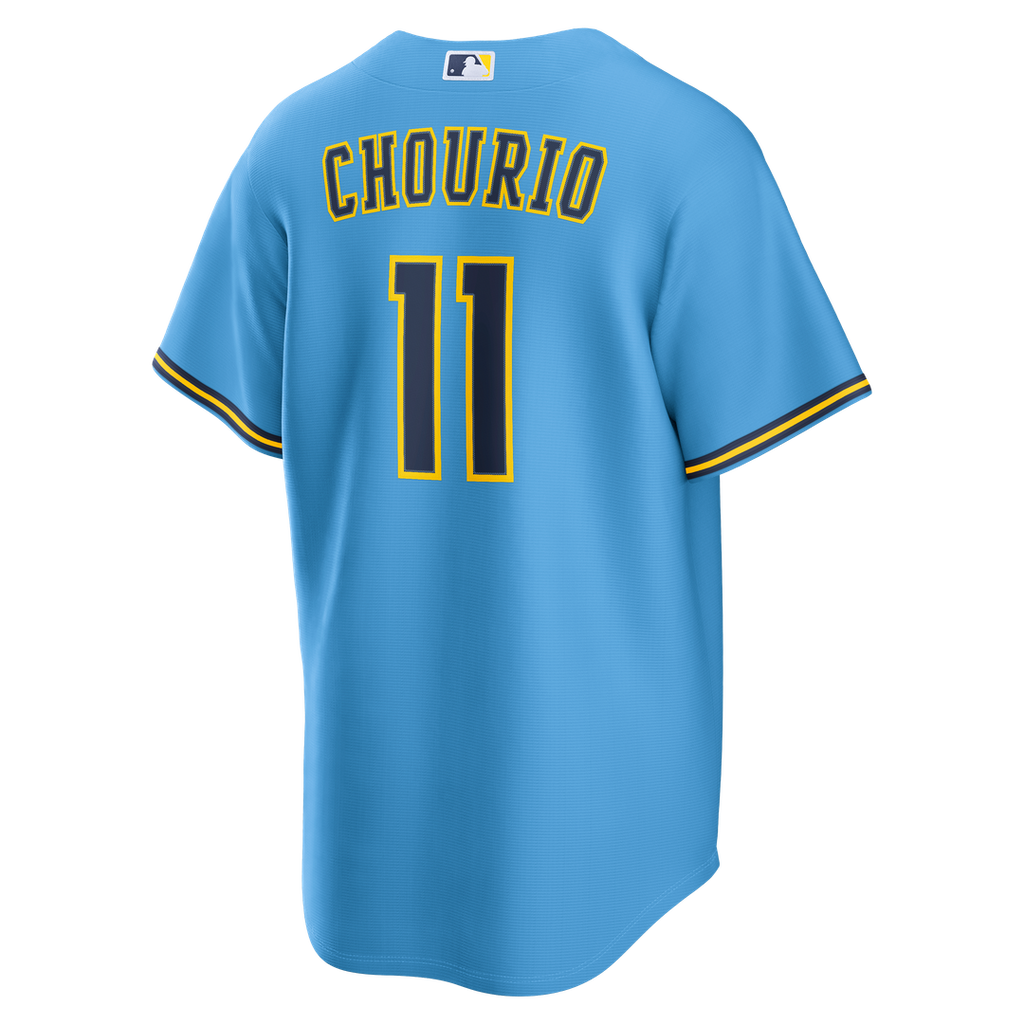 Milwaukee Brewers Jackson Chourio Road Replica Jersey | Light Blue