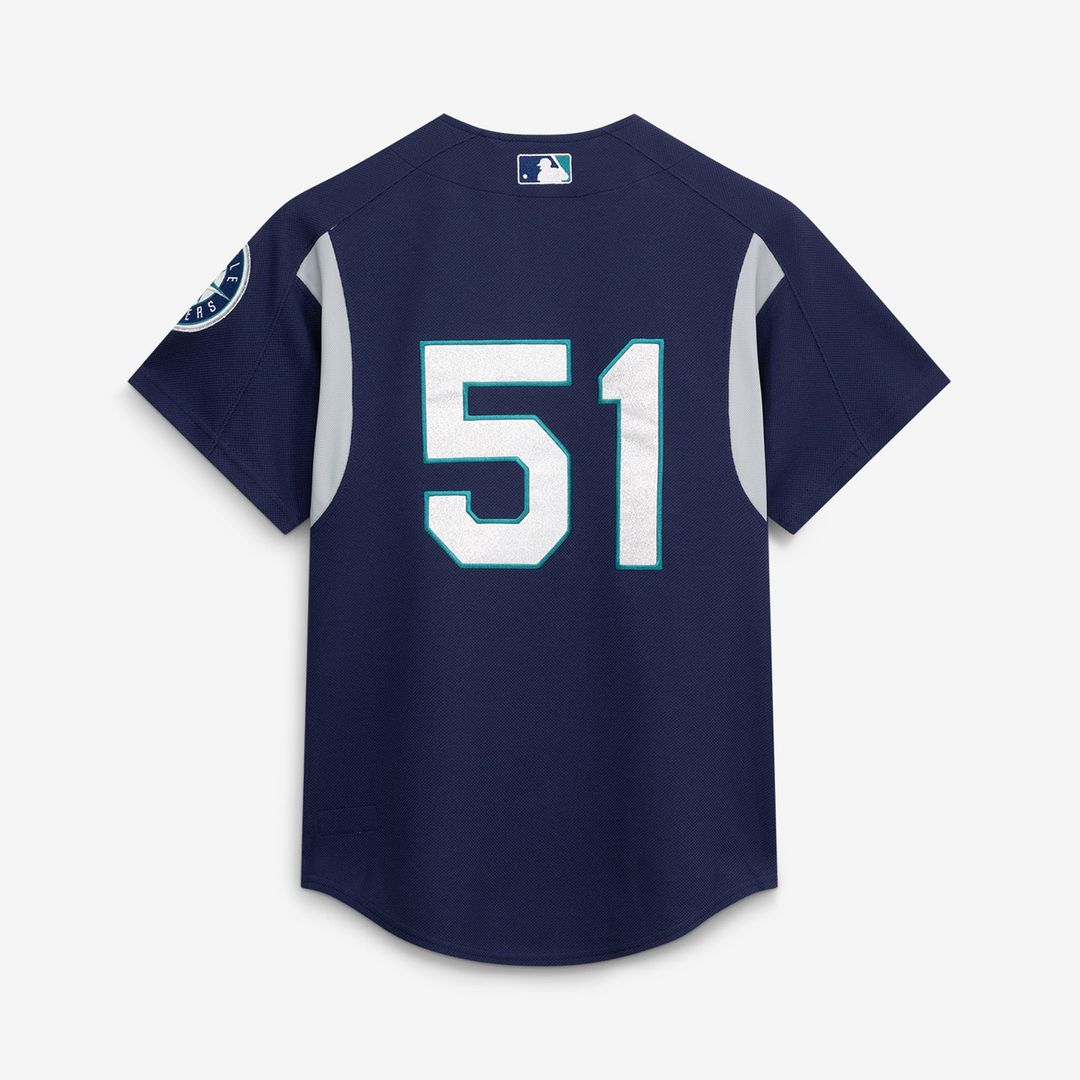 Seattle Mariners Ichiro Suzuki Cooperstown Batting Practice Jersey | Navy