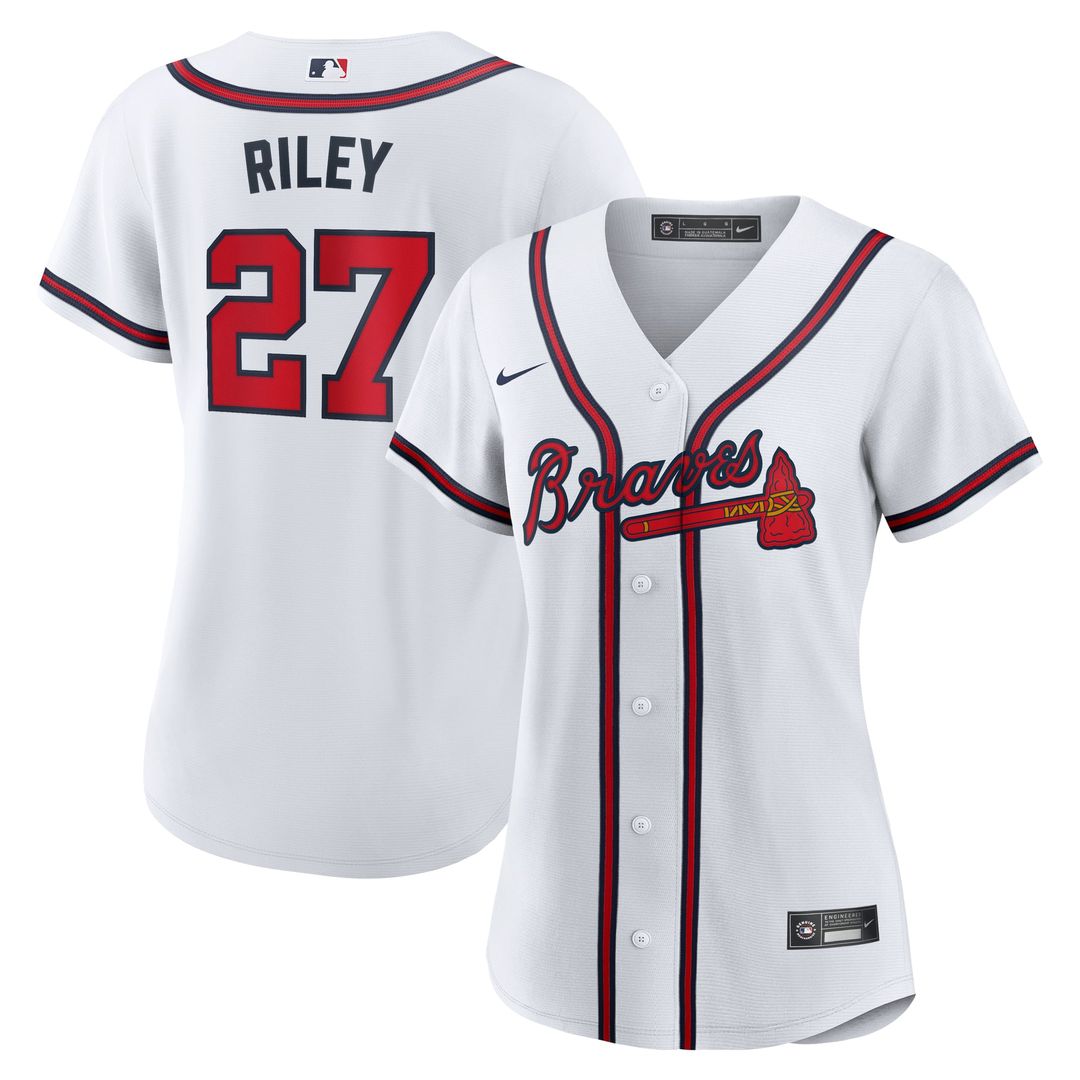 Atlanta Braves Austin Riley Women's Home Replica Jersey | White
