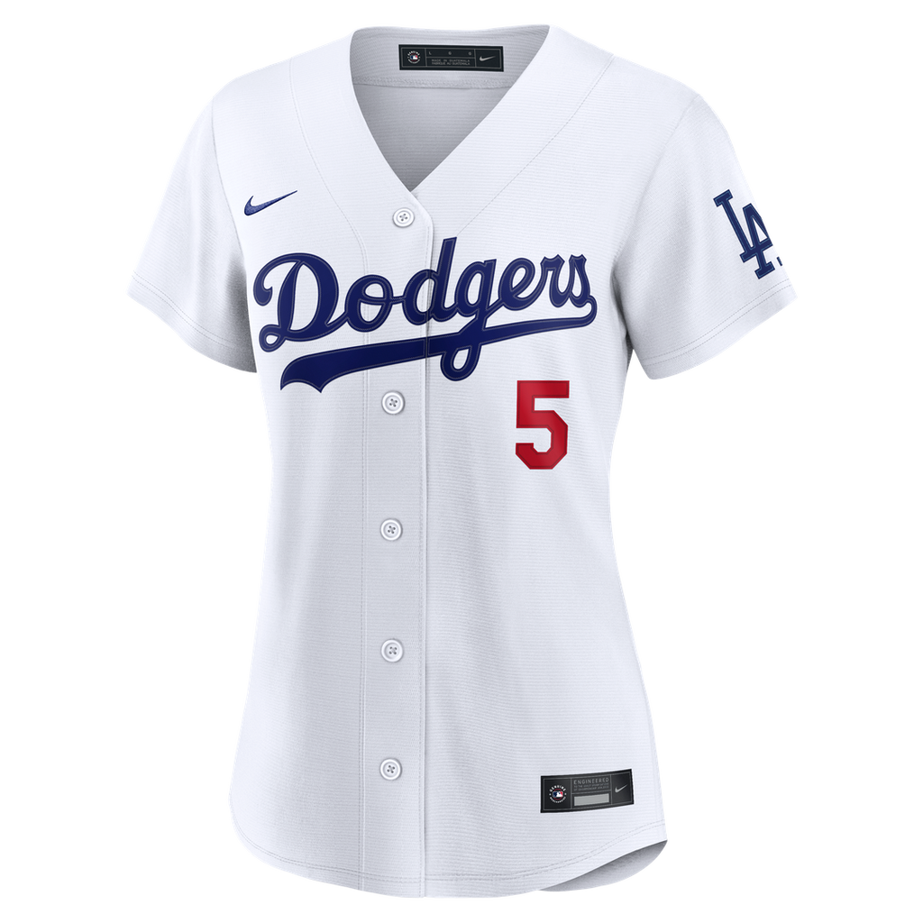 Los Angeles Dodgers Freddie Freeman Women's Home Stadium Jersey | White