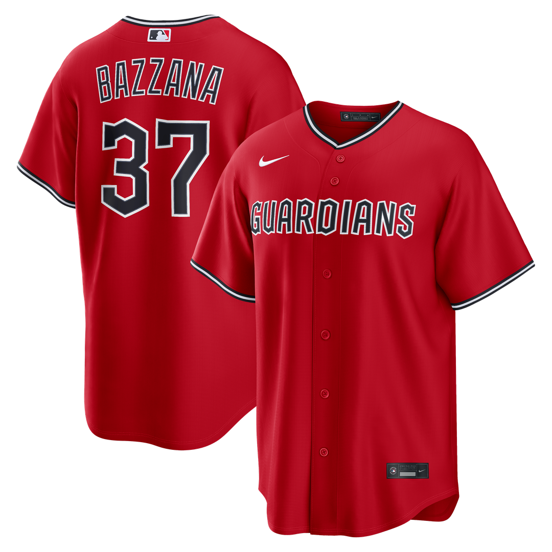 Cleveland Guardians Travis Bazzana Alternate Replica Jersey | Red