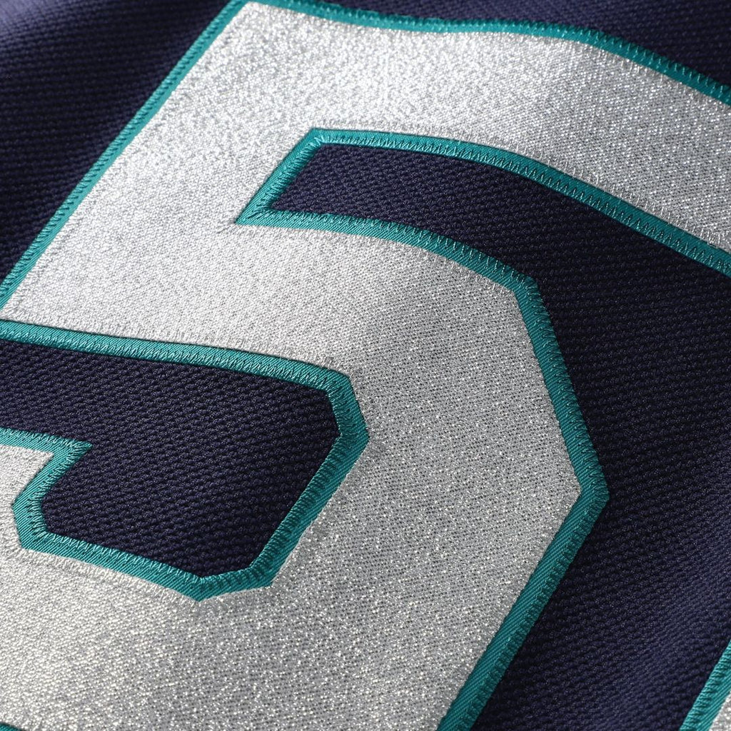 Seattle Mariners Ichiro Suzuki 2006 Cooperstown Mesh Batting Practice Button-Up Jersey | Navy