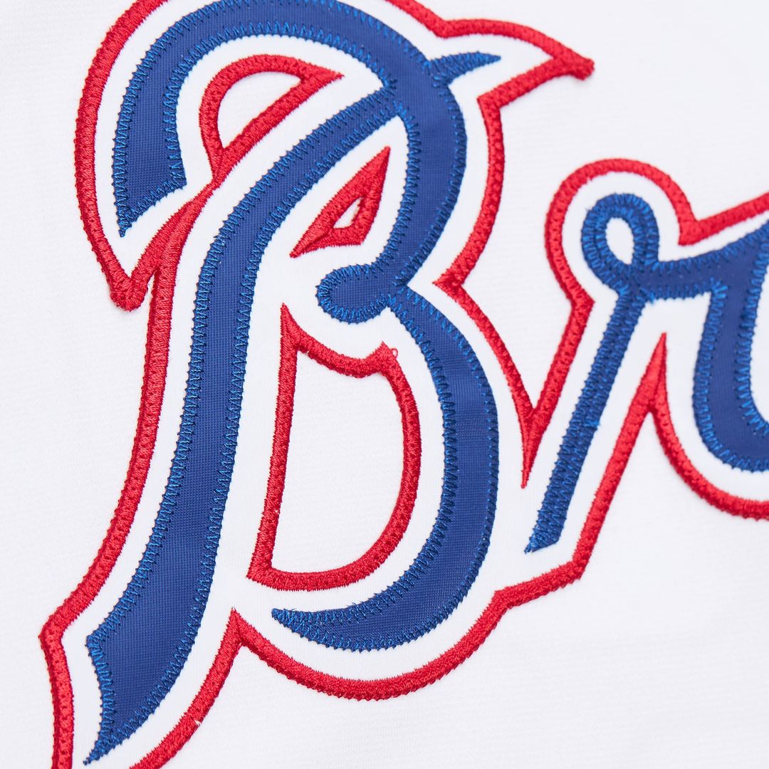 Atlanta Braves John Smoltz 2004 Cooperstown Authentic Throwback Jersey | White