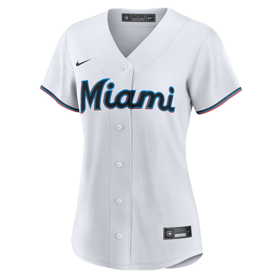 Miami Marlins Xavier Edwards Women's Home Replica Jersey | White