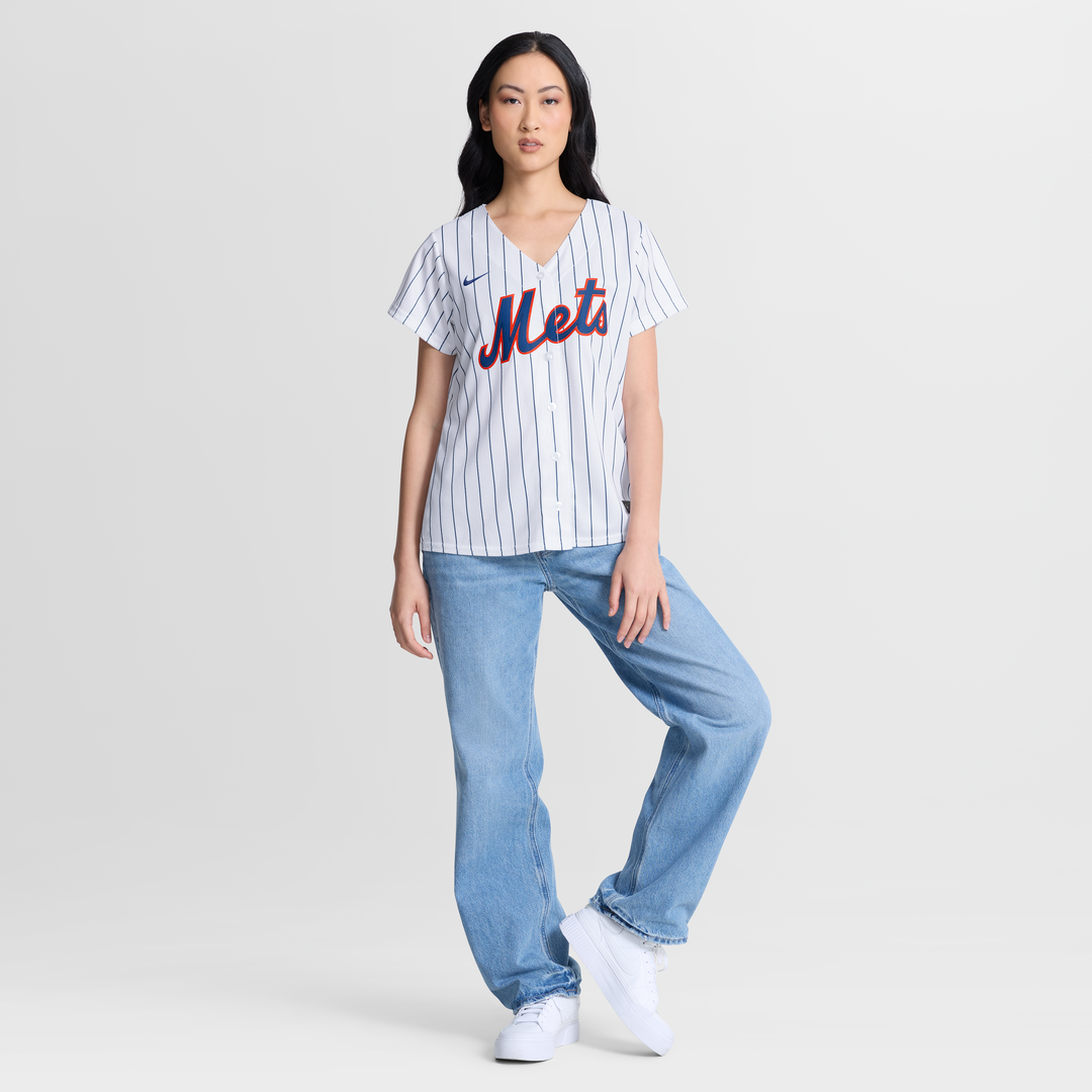 New York Mets Francisco Lindor Women's Home Replica Jersey | White