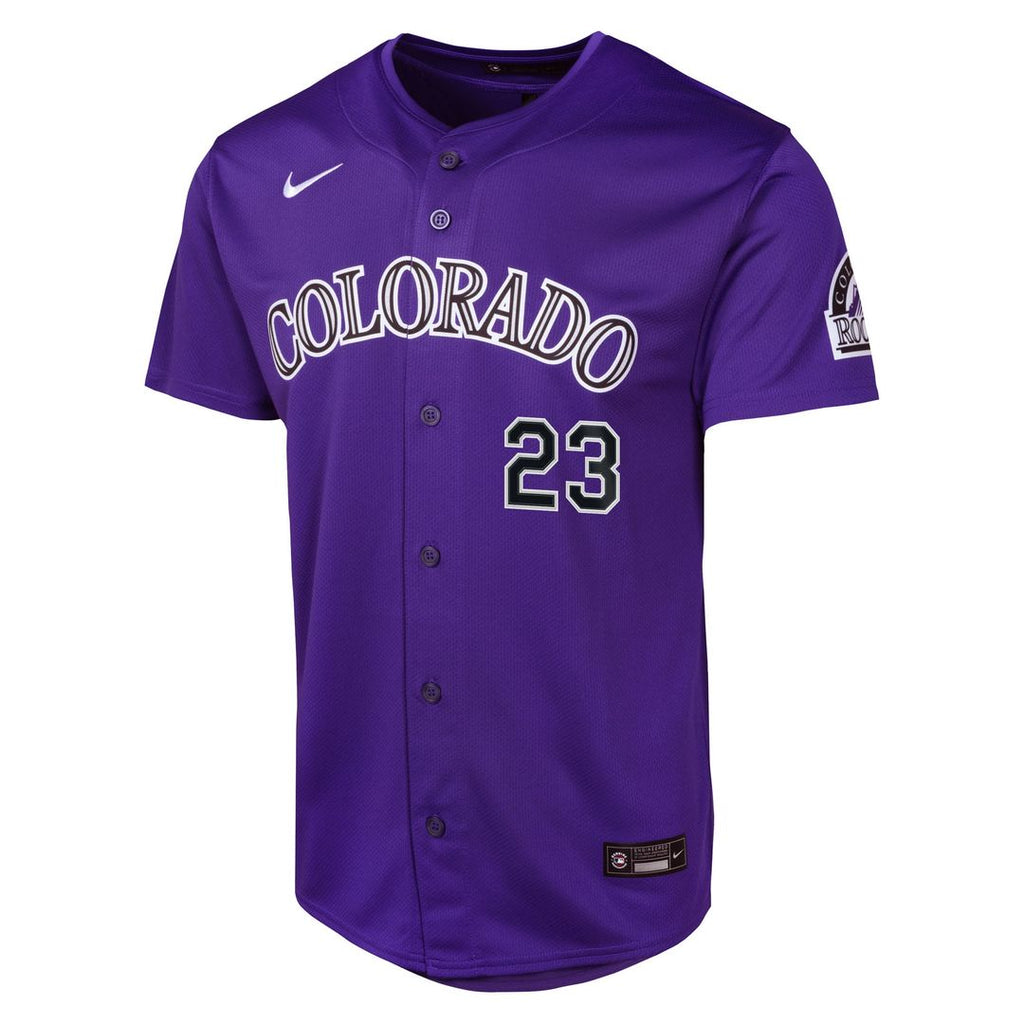 Colorado Rockies Kris Bryant Youth Alternate Limited Jersey | Purple
