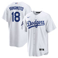 Los Angeles Dodgers Yoshinobu Yamamoto 2025 World Series Champions Home Replica Jersey | White