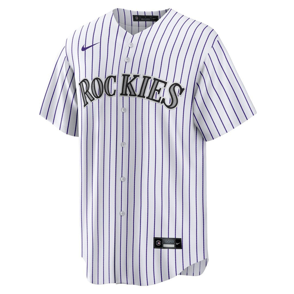 Colorado Rockies Jordan Beck Home Replica Jersey | White