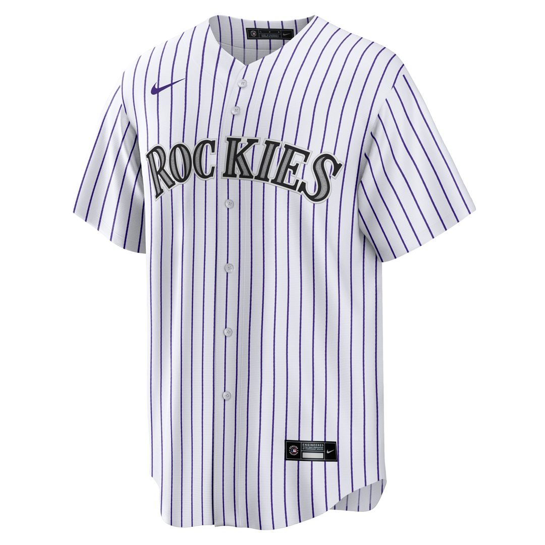 Colorado Rockies Jordan Beck Home Replica Jersey | White