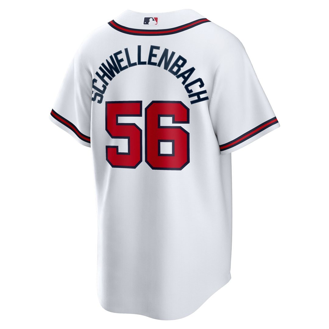 Atlanta Braves Spencer Schwellenbach Home Replica Jersey | White