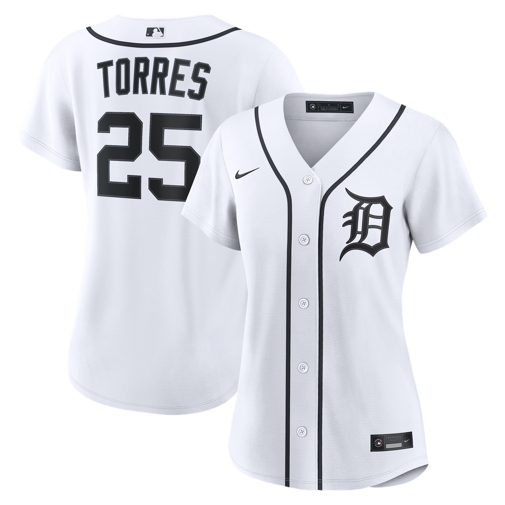 Detroit Tigers Gleyber Torres Women's Home Replica Jersey | White