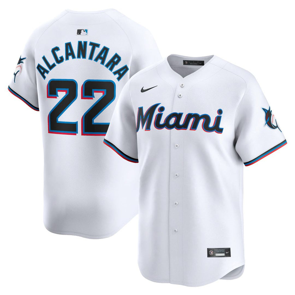 Miami Marlins Sandy Alcantara Home Limited Jersey | White