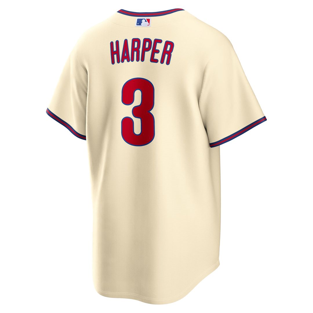 Philadelphia Phillies Bryce Harper Alternate Replica Jersey | Cream