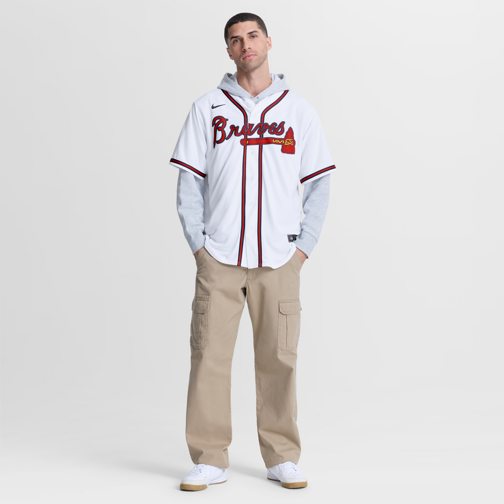 Atlanta Braves Spencer Schwellenbach Home Replica Jersey | White