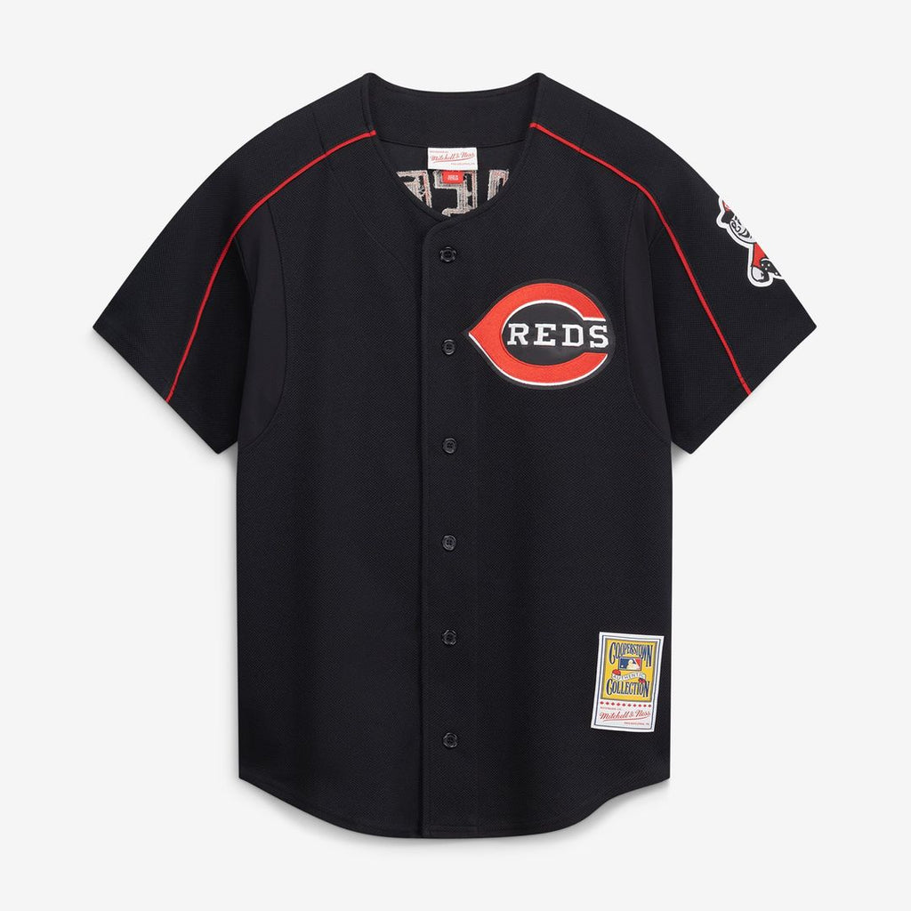 Cincinnati Reds Ken Griffey Jr. Cooperstown Authentic Mesh Batting Practice Jersey | Black