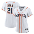 Houston Astros Yainer Diaz Women's Home Replica Jersey | White